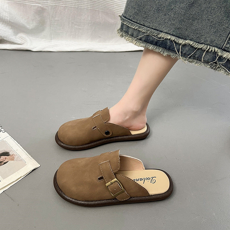 H&H Suede Round Toe Slip-Ons