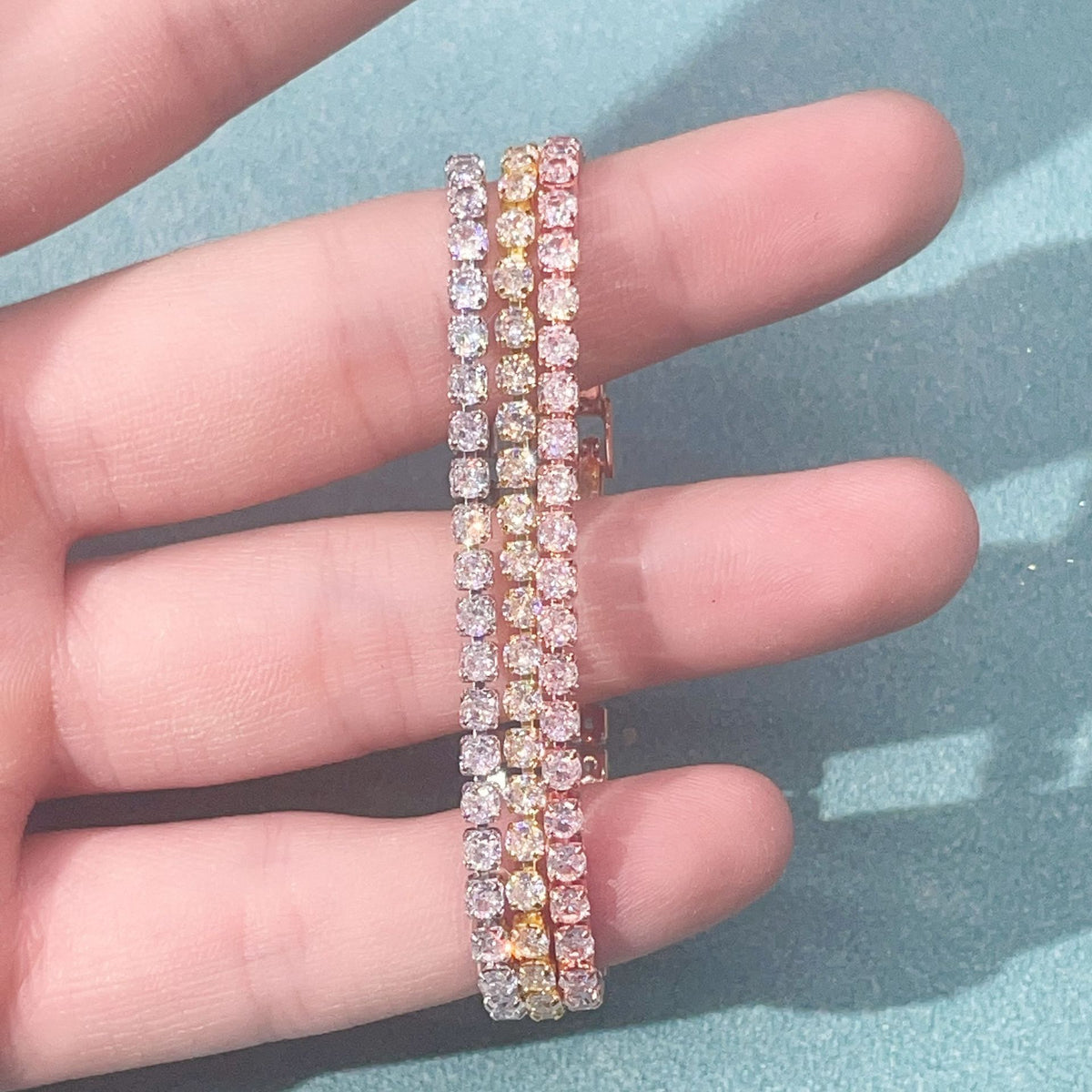 All-match Single Row Diamond Bracelet