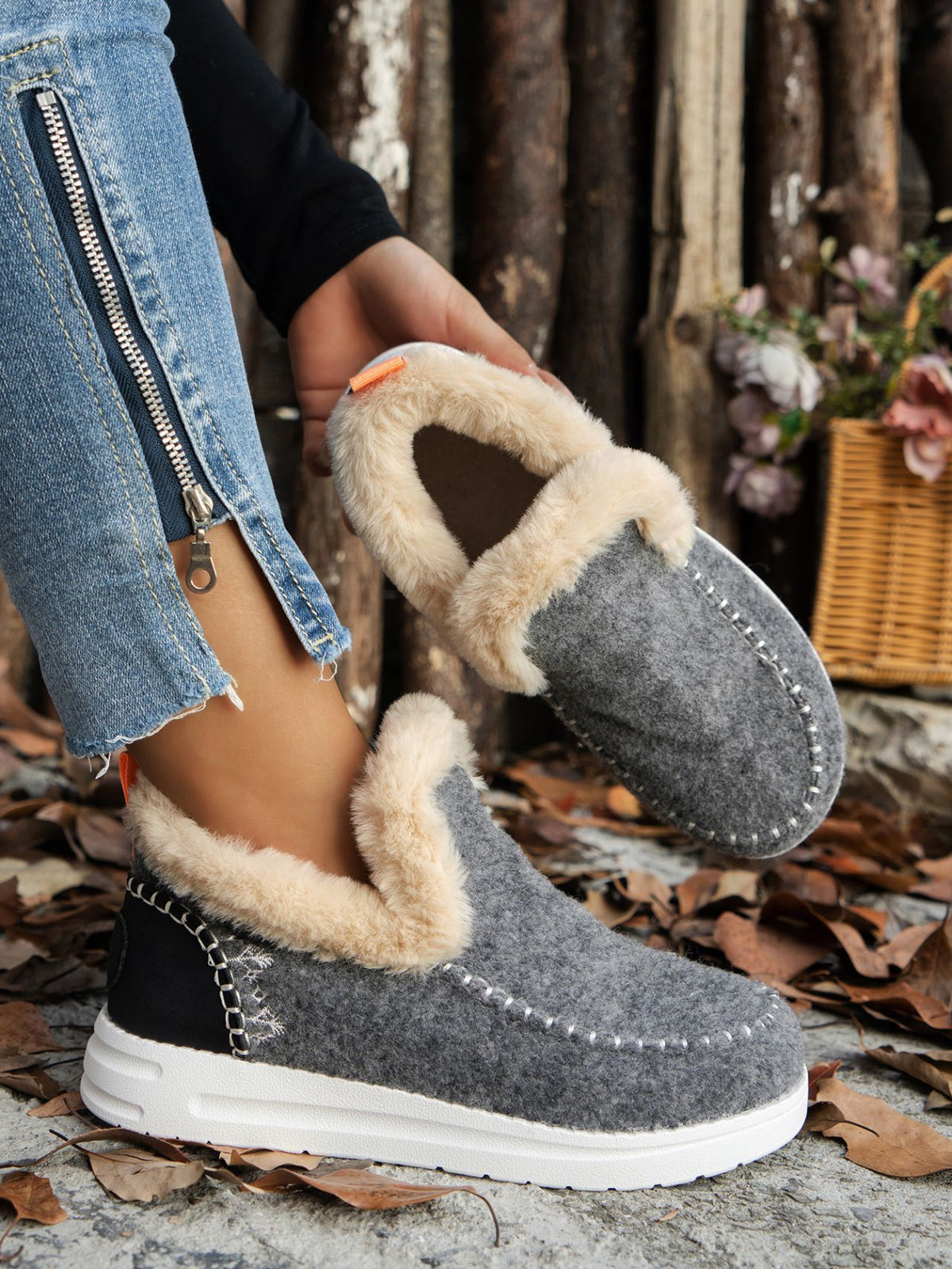 Heri Furry Suede Sneakers