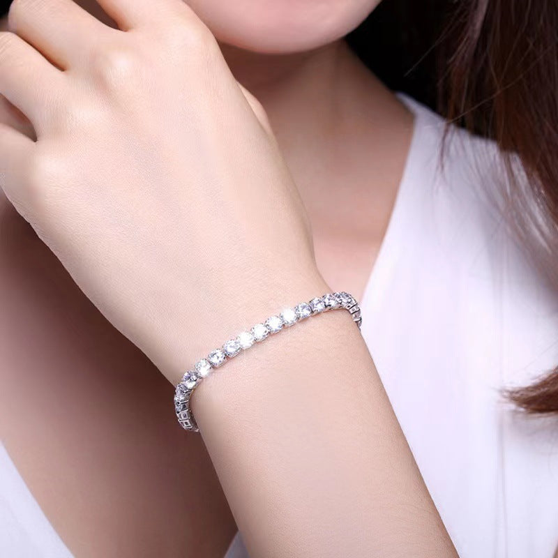 All-match Single Row Diamond Bracelet