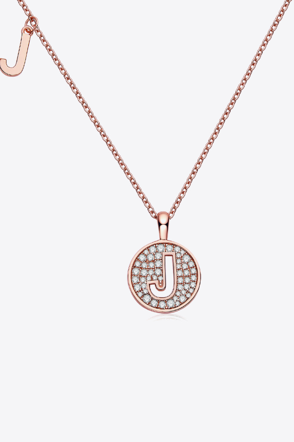 Heri Moissanite A to J Pendant Necklace