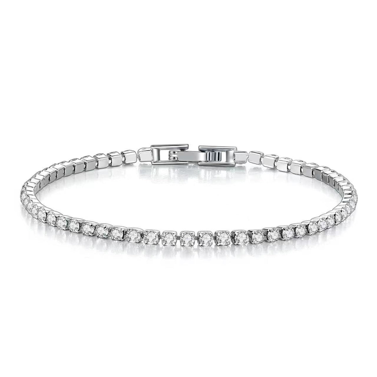 All-match Single Row Diamond Bracelet