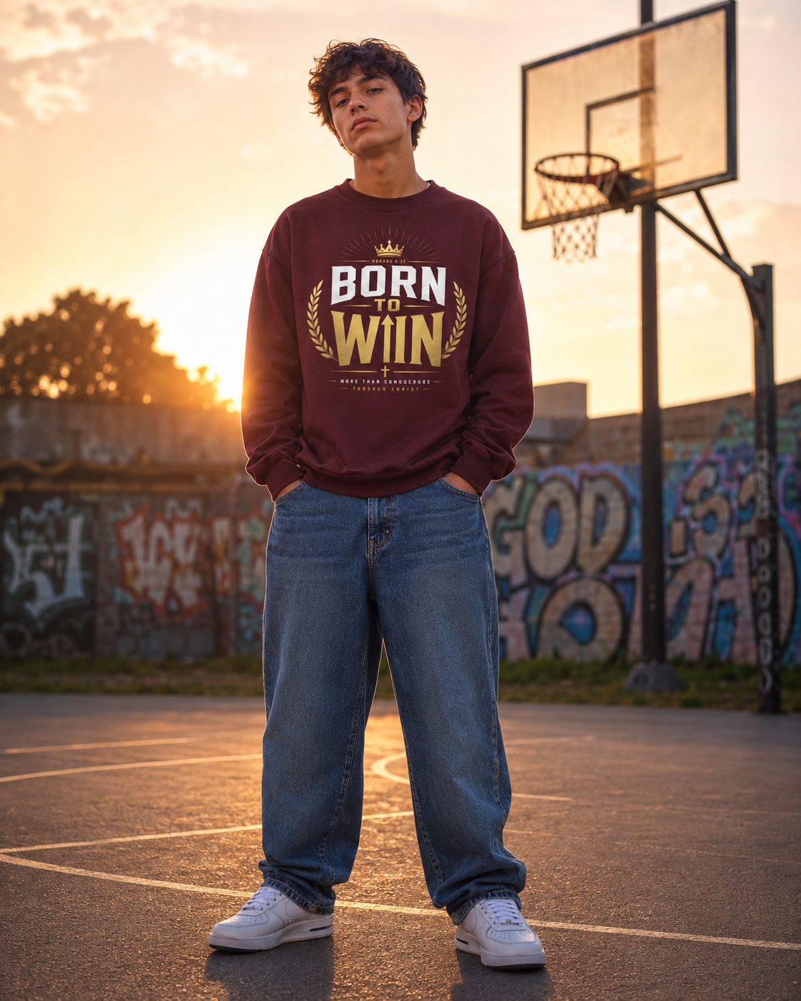 Born to Win Youth Sweatshirt
