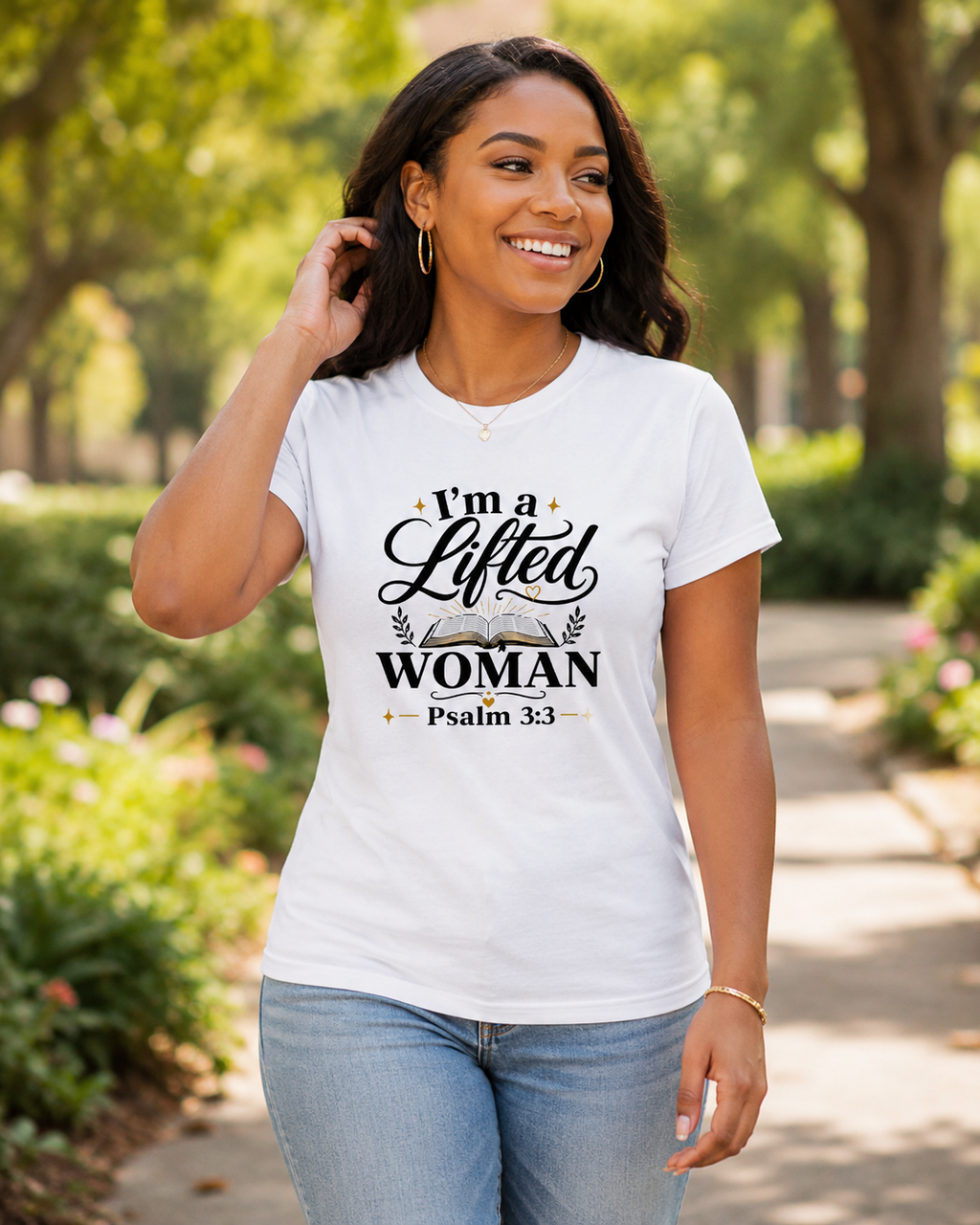 I’m A Lifted Woman Christian Tee