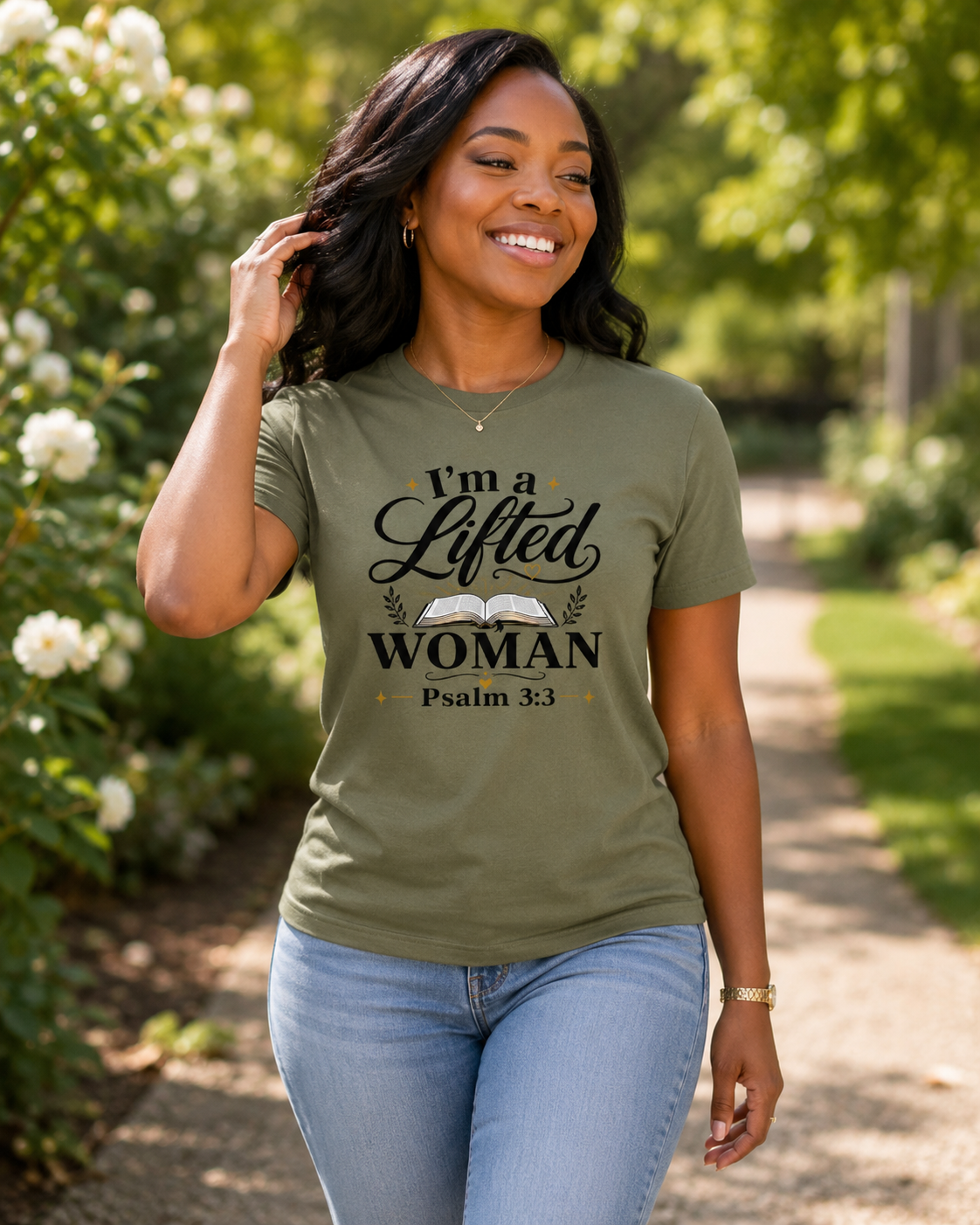 I’m A Lifted Woman Christian Tee