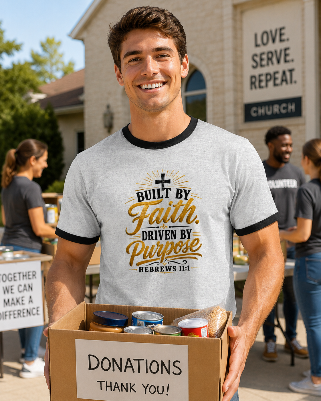 Built By Faith Ringer T-Shirt