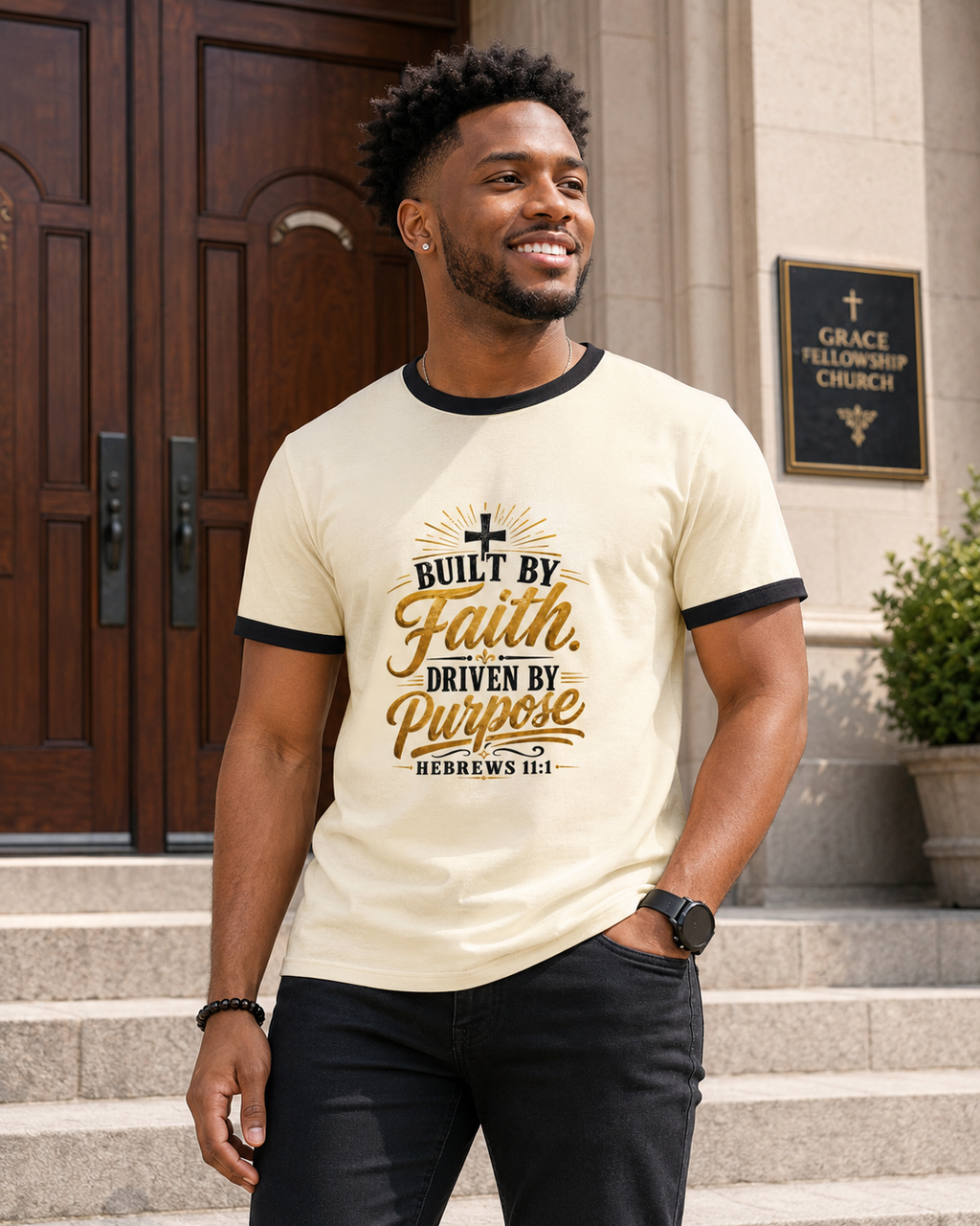 Built By Faith Ringer T-Shirt