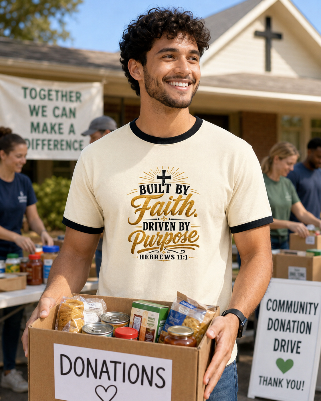 Built By Faith Ringer T-Shirt