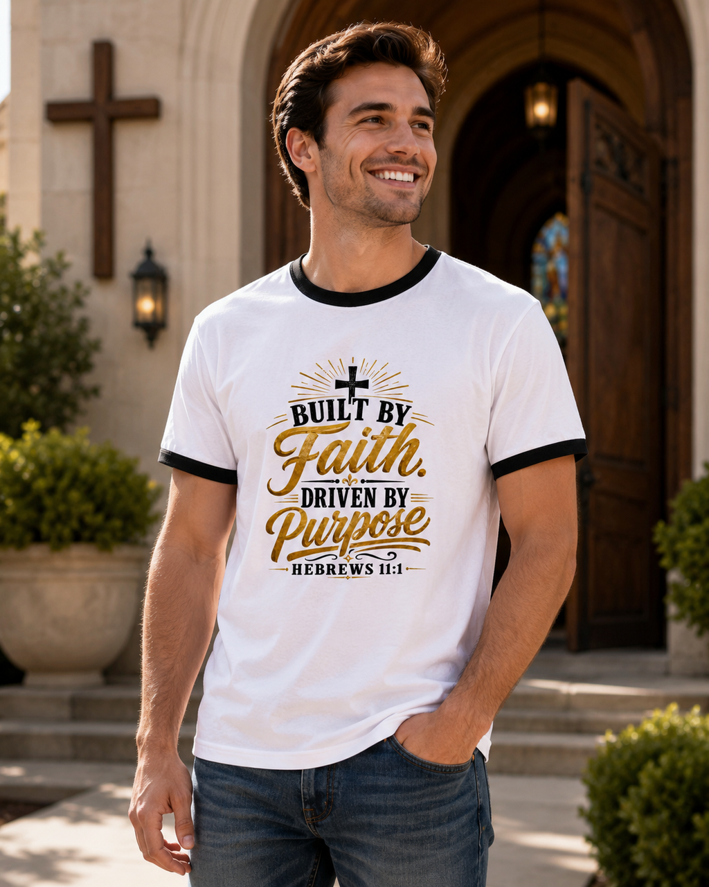 Built By Faith Ringer T-Shirt