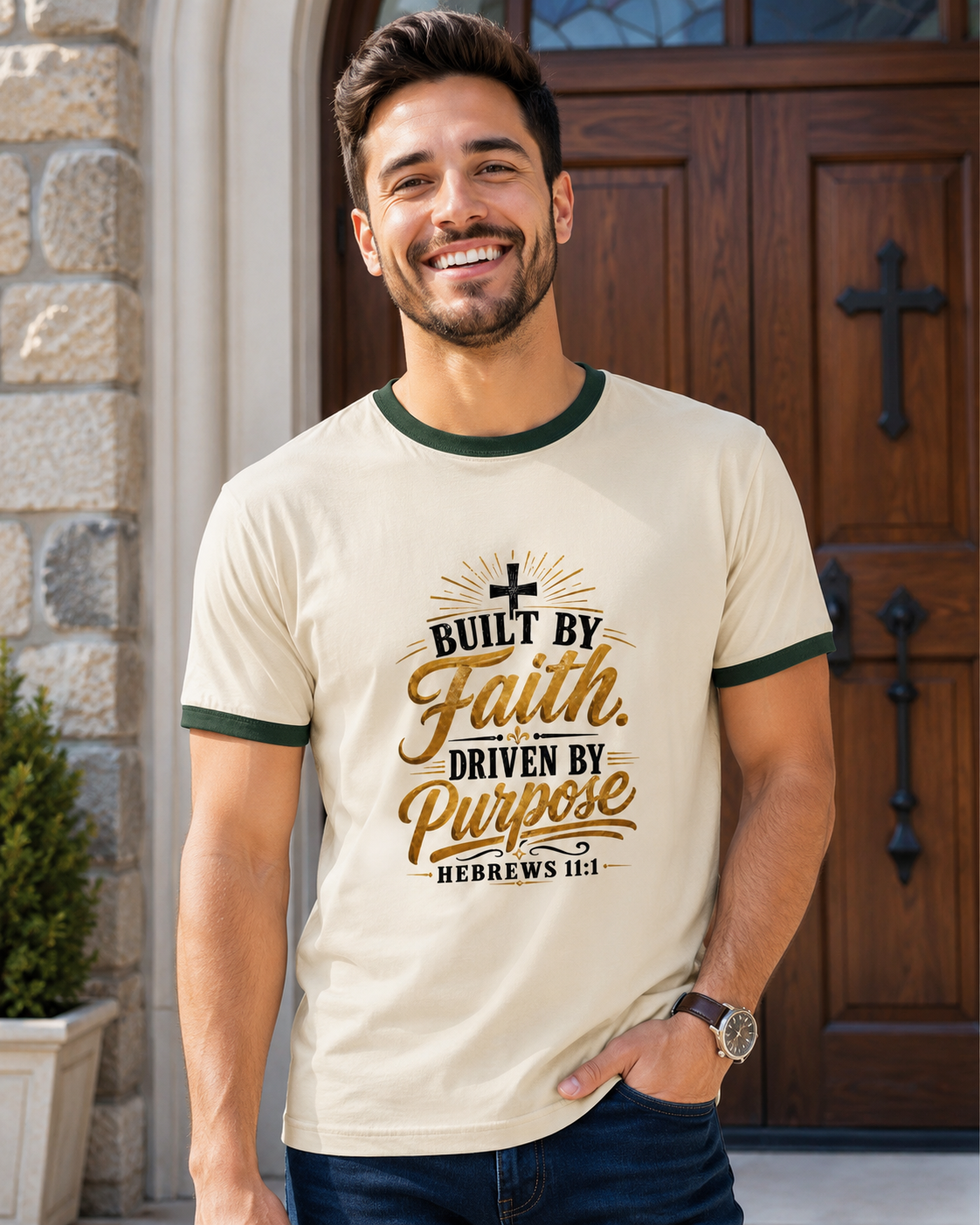 Built By Faith Ringer T-Shirt