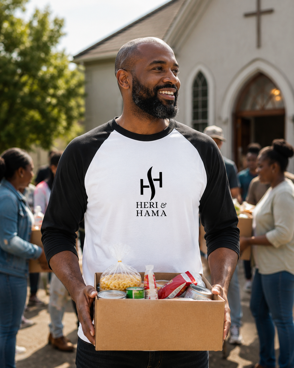 Heri And Hama Raglan T-Shirt