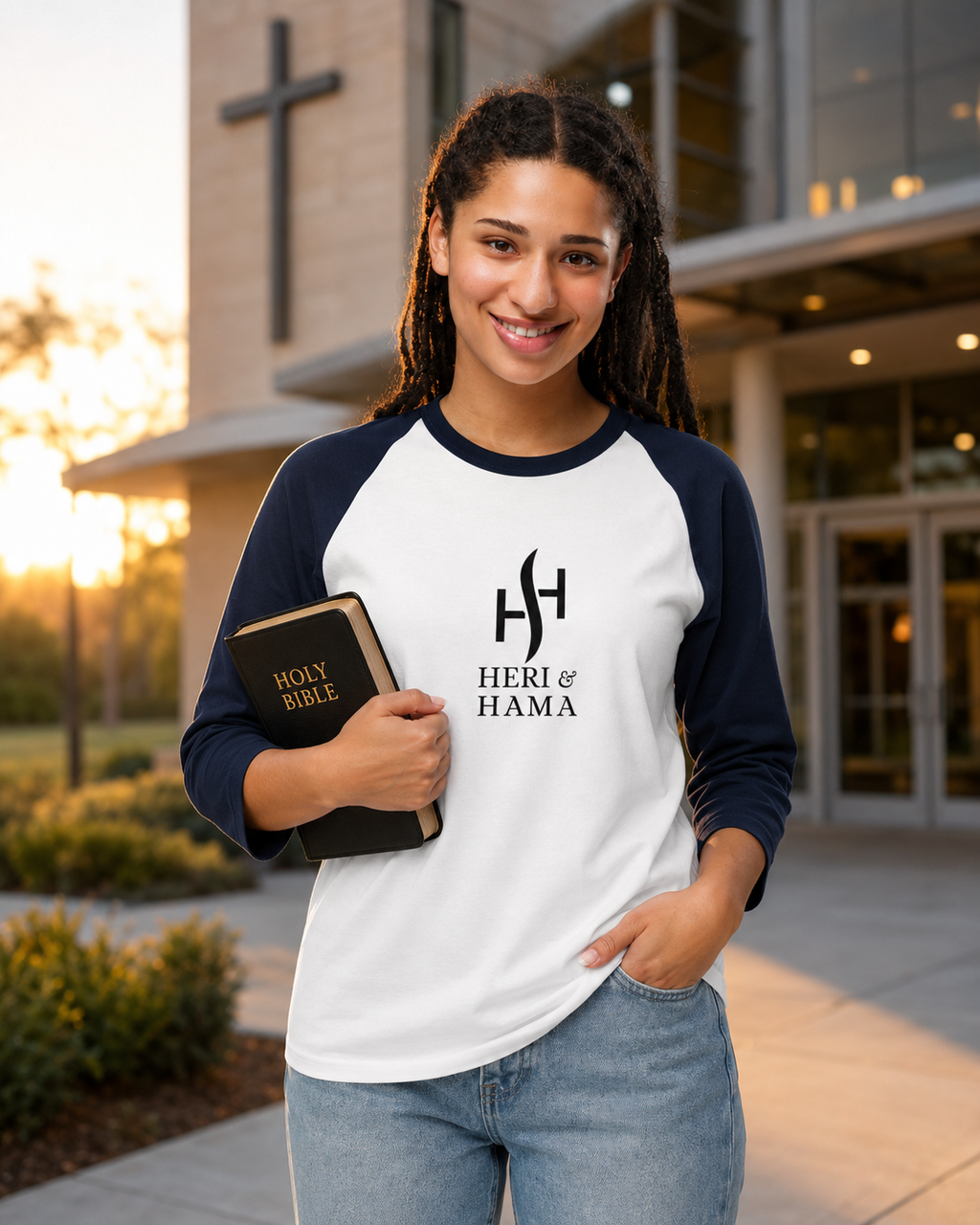 Heri And Hama Raglan T-Shirt