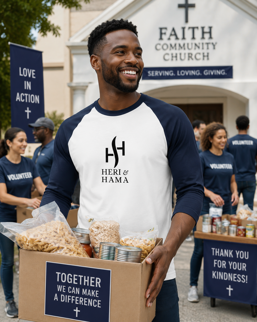 Heri And Hama Raglan T-Shirt