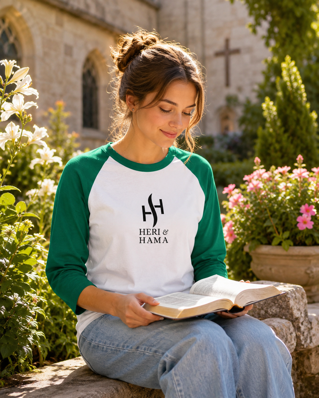 Heri And Hama Raglan T-Shirt