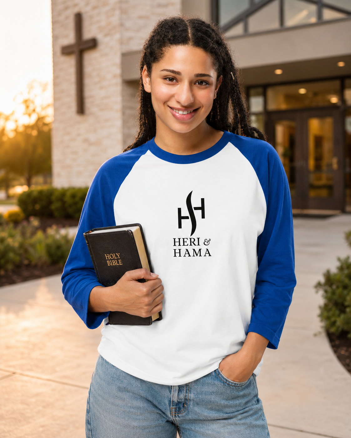 Heri And Hama Raglan T-Shirt