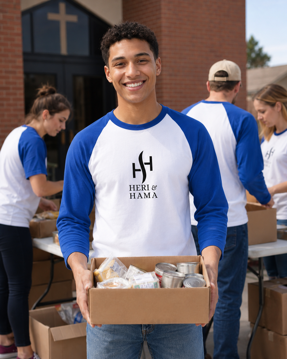 Heri And Hama Raglan T-Shirt