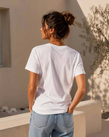Heri And Hama V-Neck T-Shirt