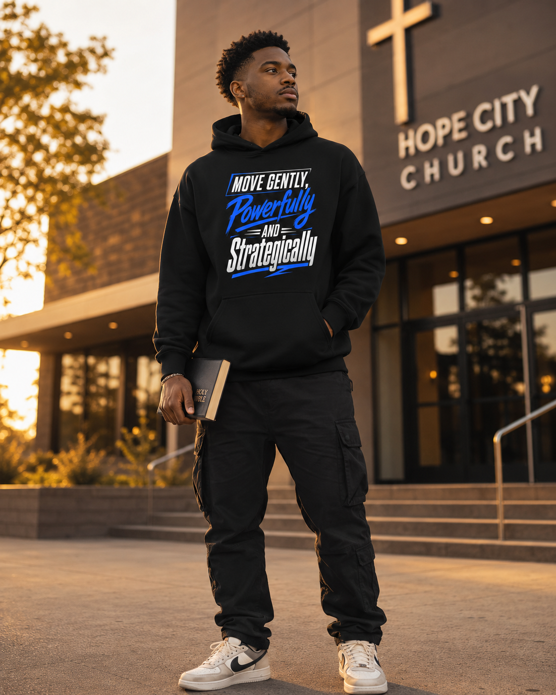 Move Gently Powerfully Hoodie