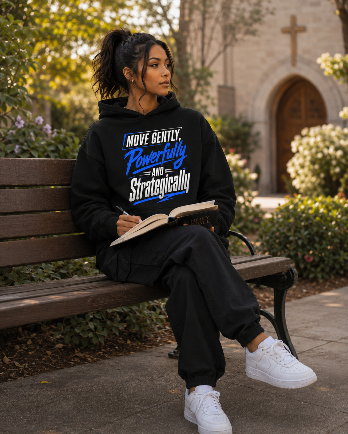 Move Gently Powerfully Hoodie
