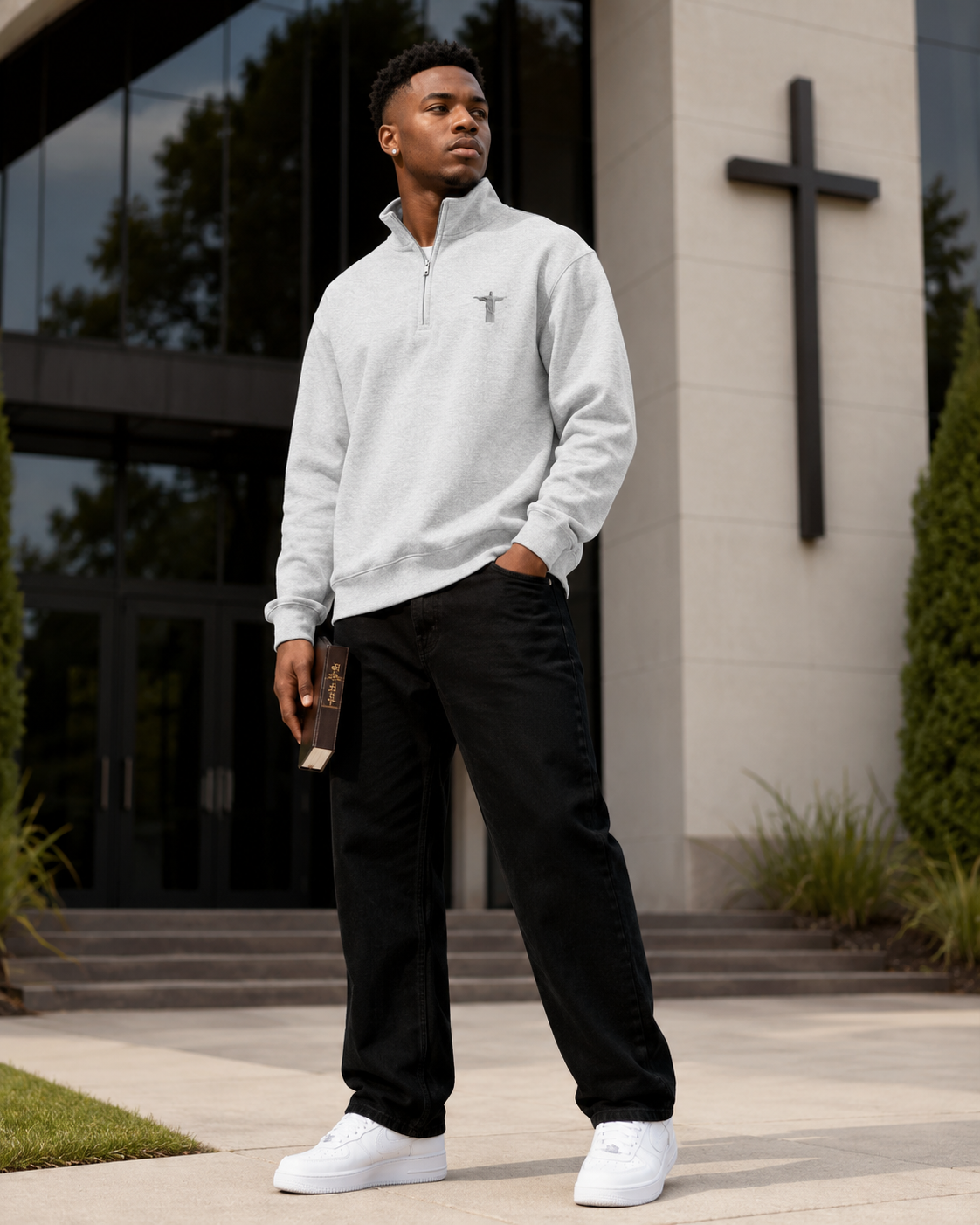 Jesus Alive Quarter Zip Sweatshirt