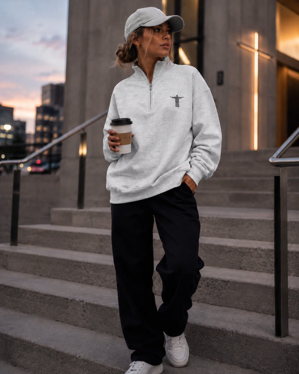Jesus Alive Quarter Zip Sweatshirt