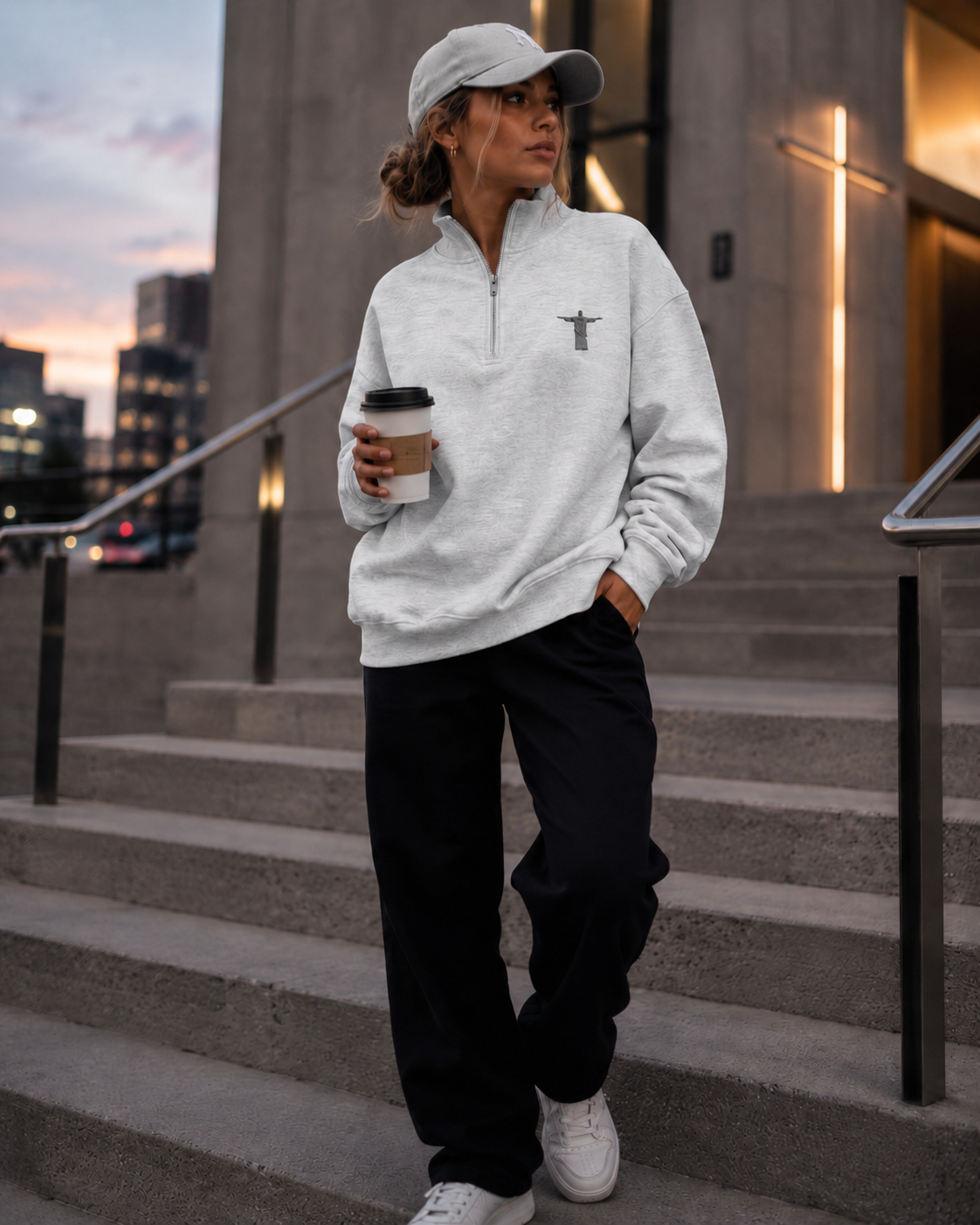 Jesus Alive Quarter Zip Sweatshirt