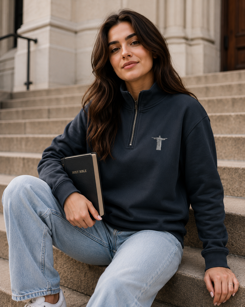 Jesus Alive Quarter Zip Sweatshirt