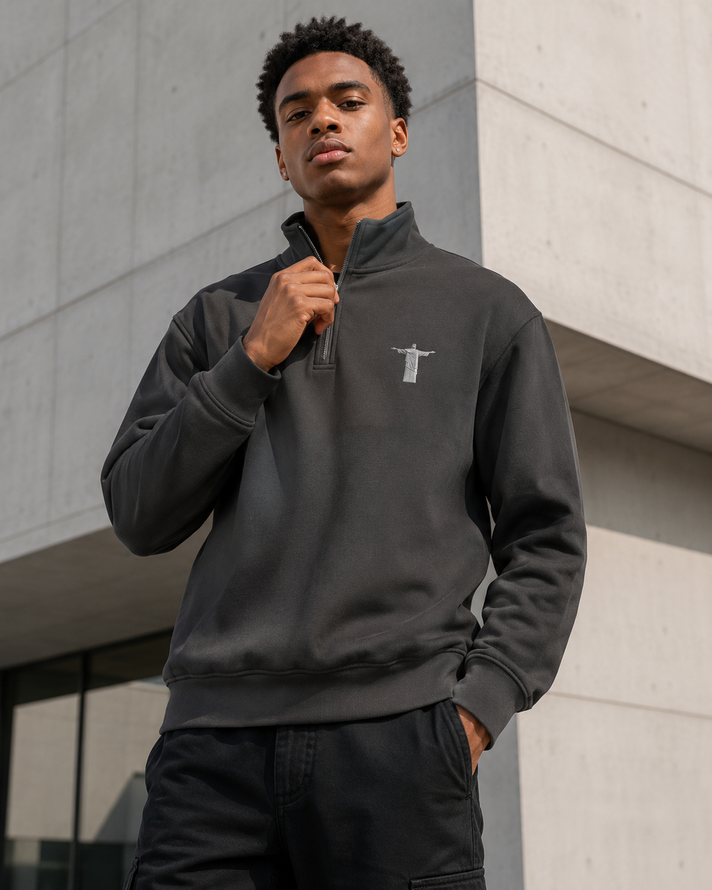 Jesus Alive Quarter Zip Sweatshirt