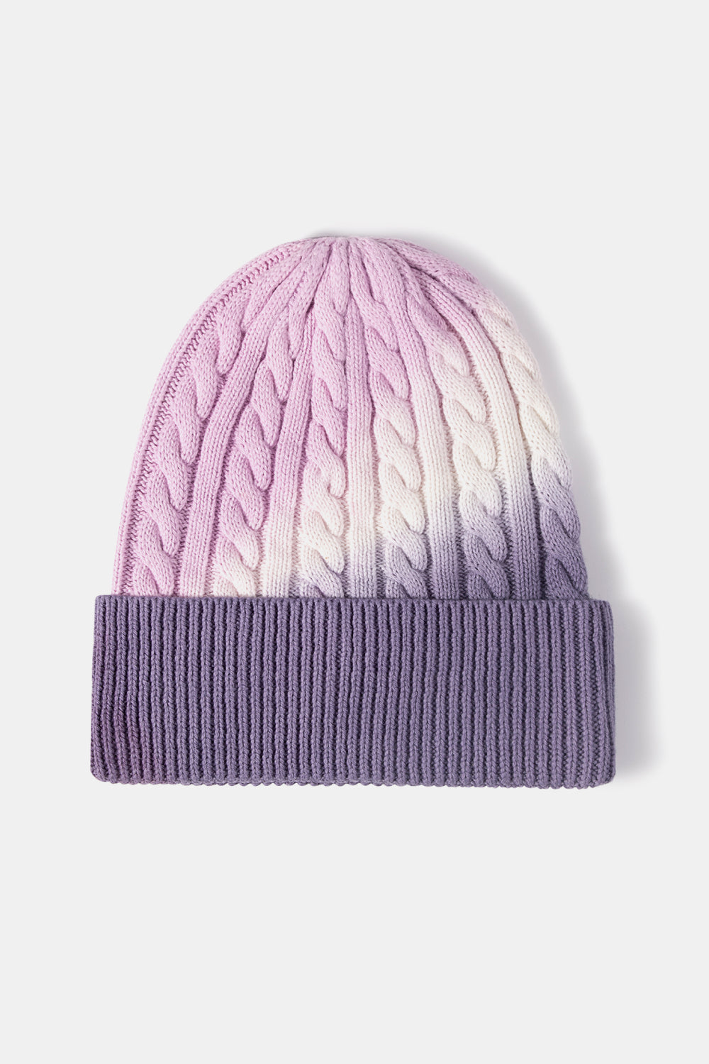 Tie-Dye Cable-Knit Beanie