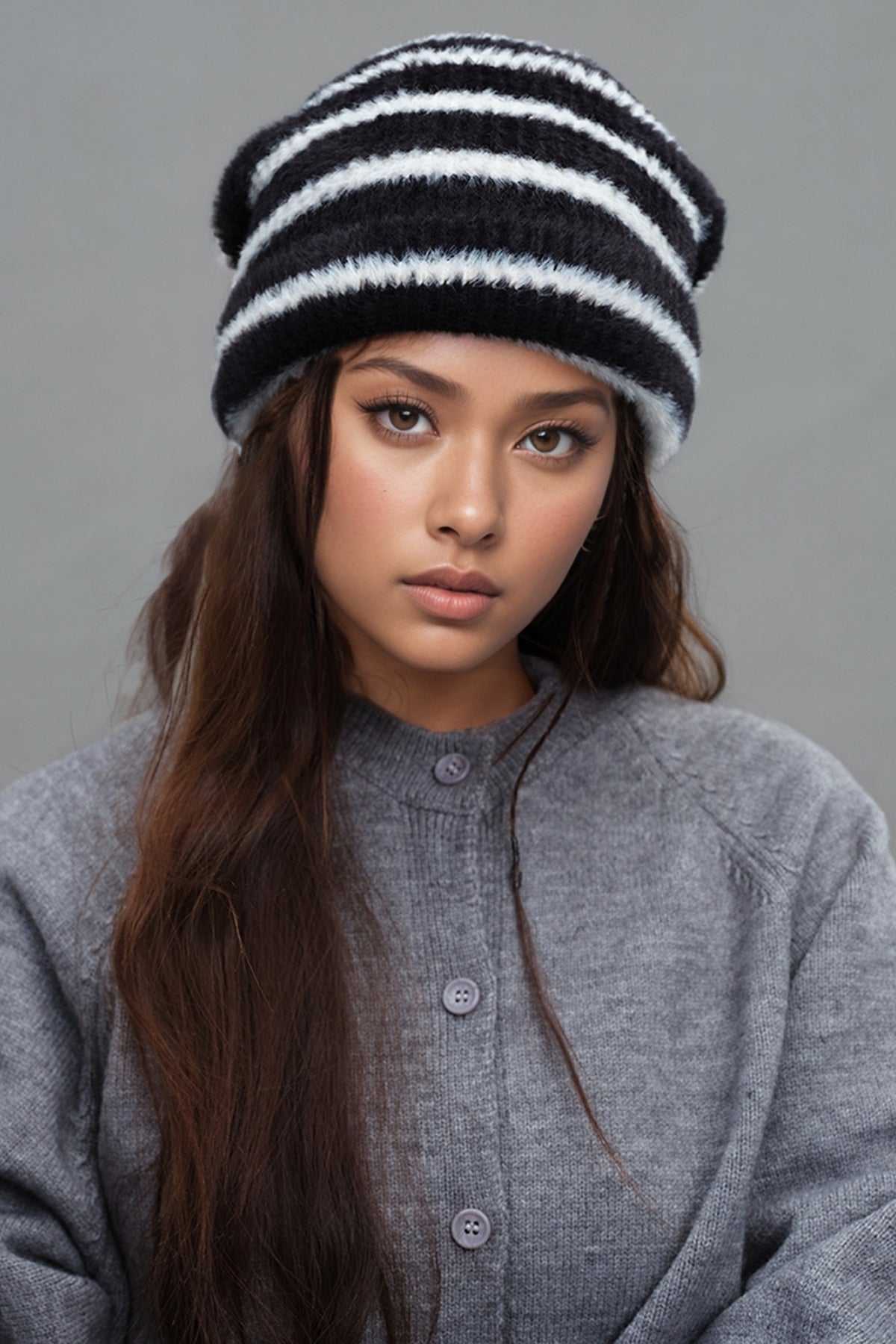 Heri Striped Thermal Hat