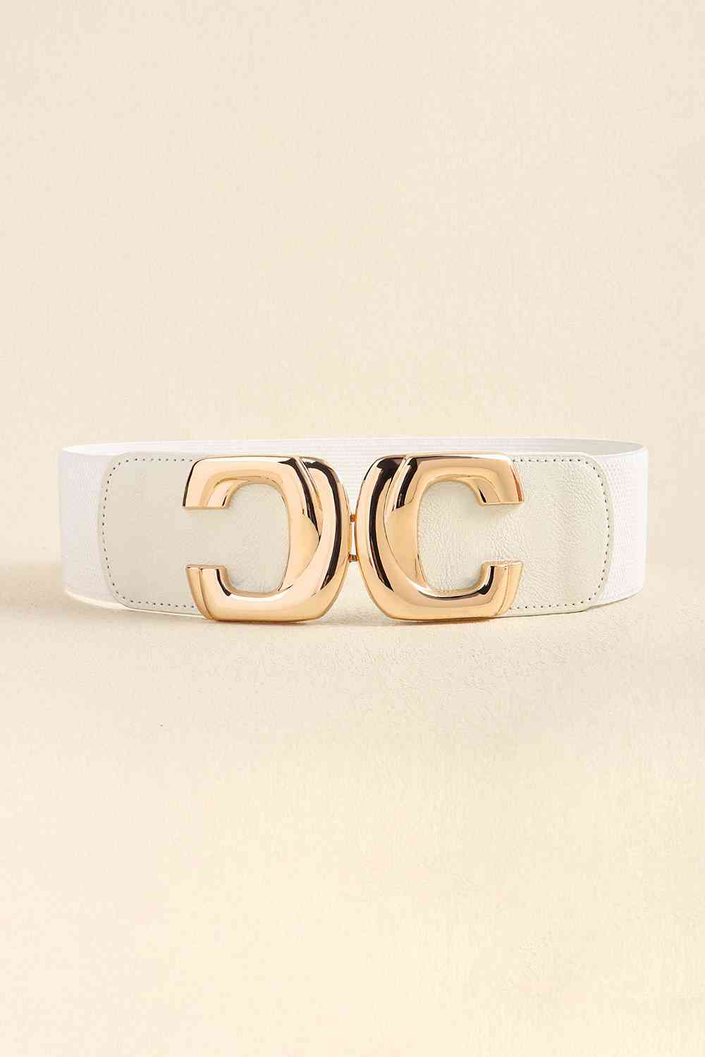 Zinc Alloy Buckle Elastic Wide Belt