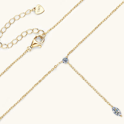 Moissanite Sterling Silver Necklace