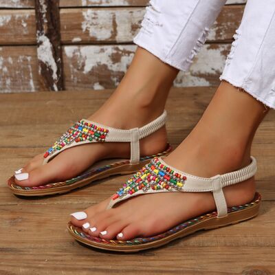 Beaded Open Toe Sandals