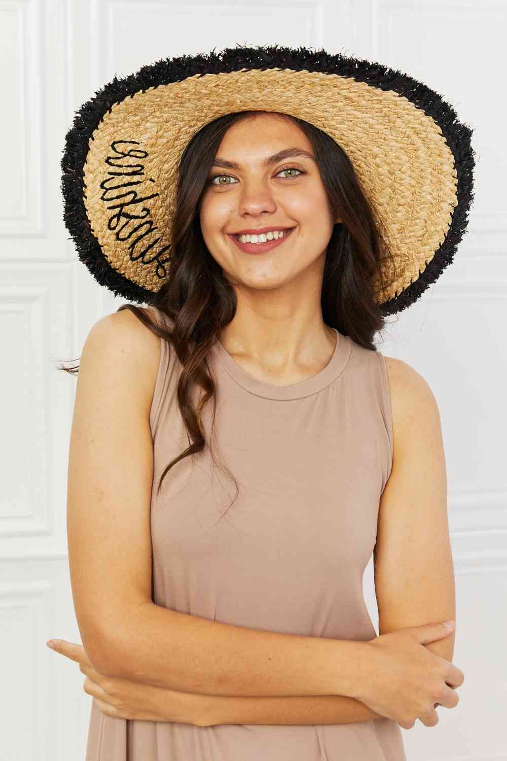 Sunshine Aura Raffia Hat