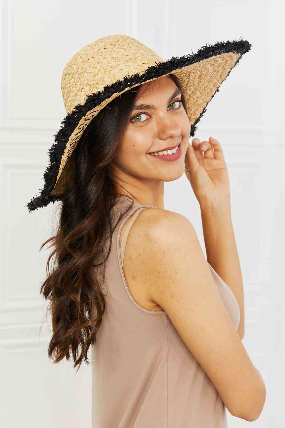 Sunshine Aura Raffia Hat