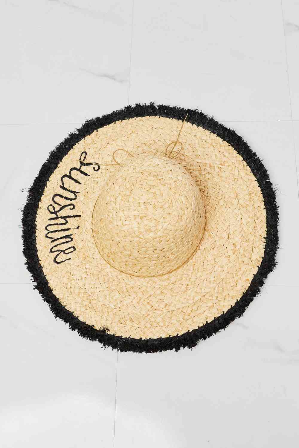 Sunshine Aura Raffia Hat