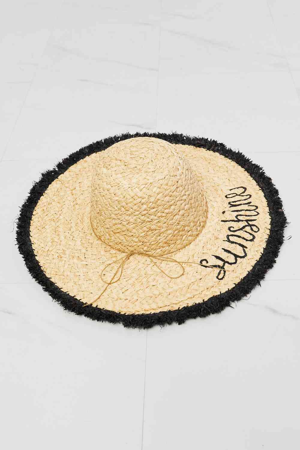 Sunshine Aura Raffia Hat